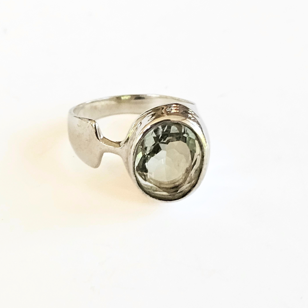 Prasiolite Ring - Sz 7