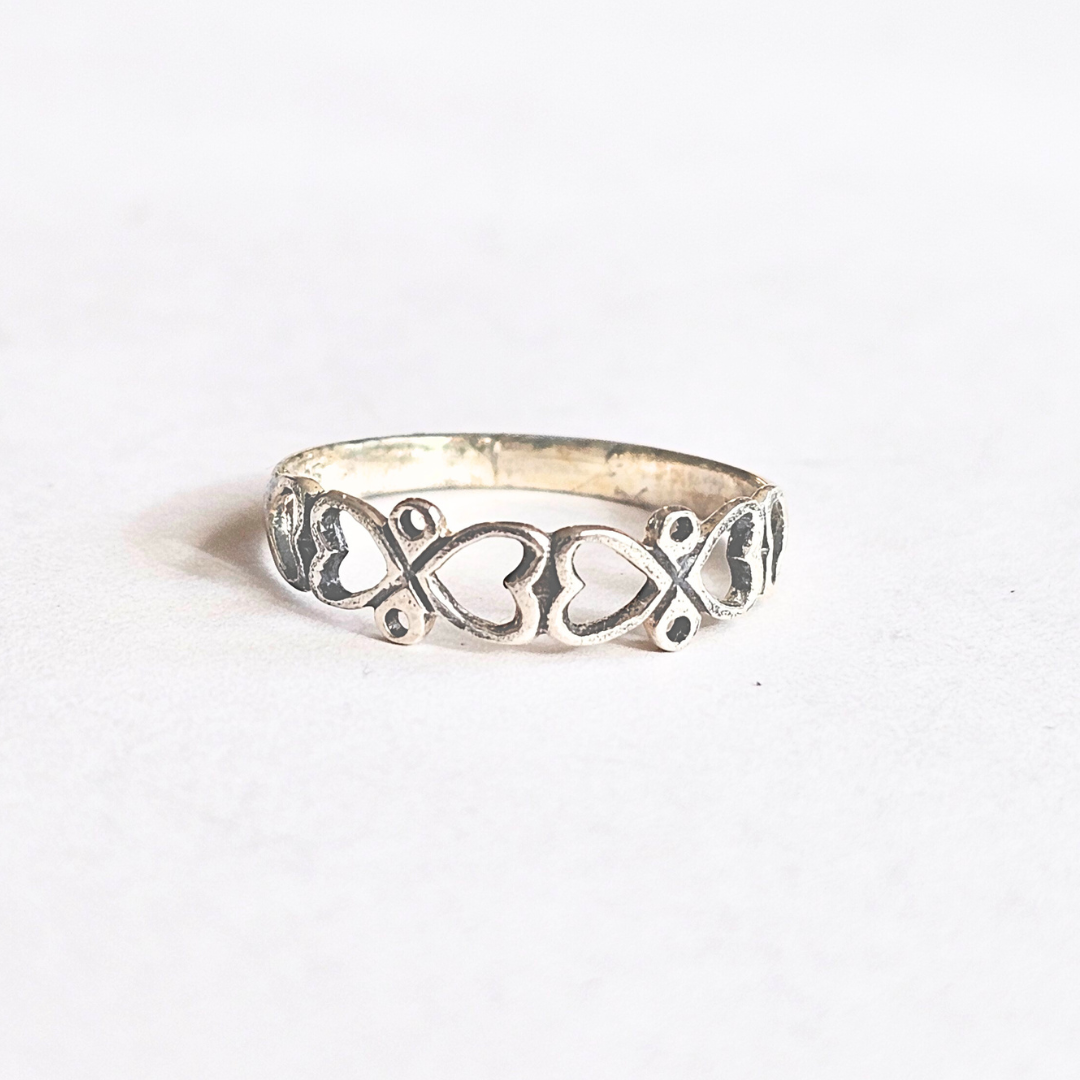 Small Hearts Ring - Sz 3, 5