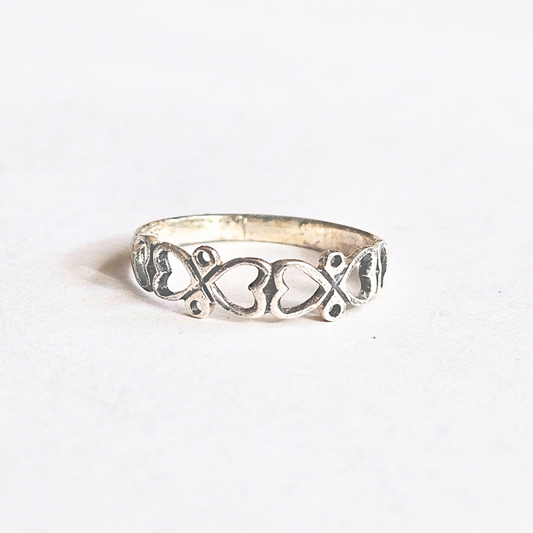 Small Hearts Ring - Sz 3, 5