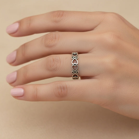 Open Hearts Ring - Sz 3, 5 - Love, Connection & Compassion