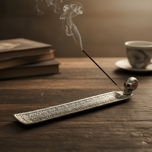 Aluminum Skull Incense Holder/Ash Catcher