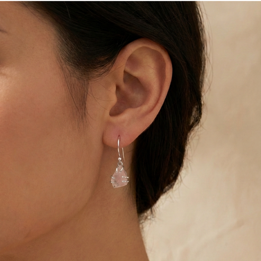 Rose Quartz Earrings
