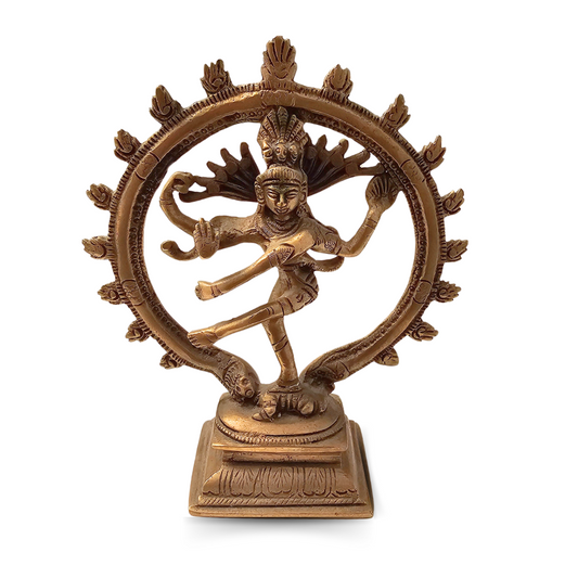 Shiva Nataraja Antique Brass Figurine