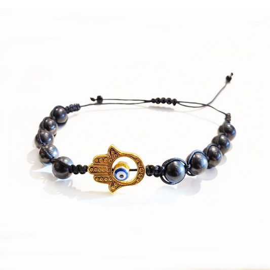 Shungite Protection Shamballa Bracelet – Stylish. Adjustable. Powerful.