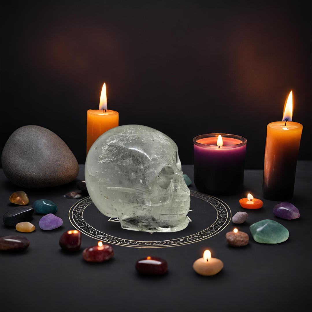 Clear Quartz Skull