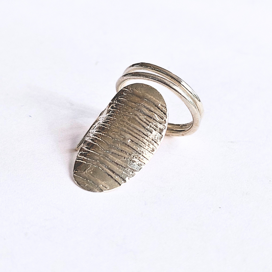 Sterling Silver Nail Ring - Sz 3.5