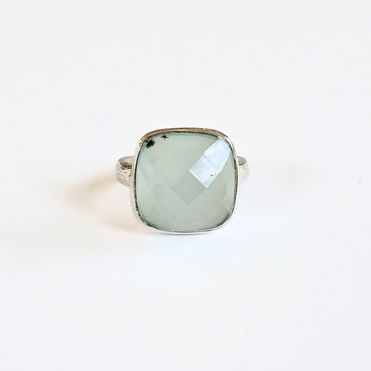 Blue Chalcedony Ring - Sz 7.5