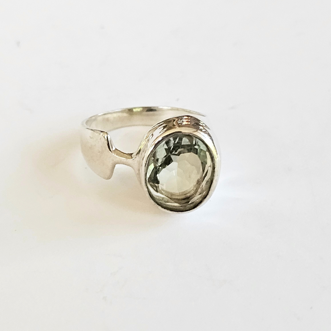 Prasiolite Ring - Sz 7