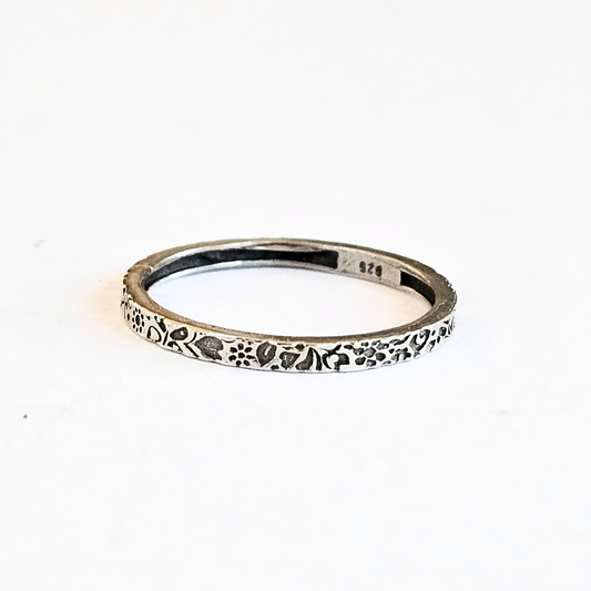 Sterling Silver Band - Sz 7, 8