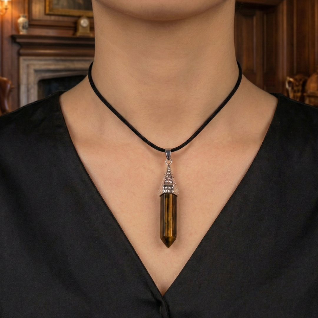 Tiger Eye Point Pendant
