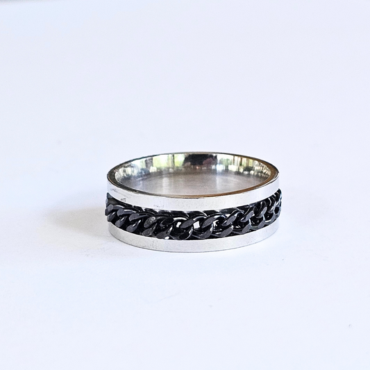 Titanium Spinning Meditation Ring - Sz 11