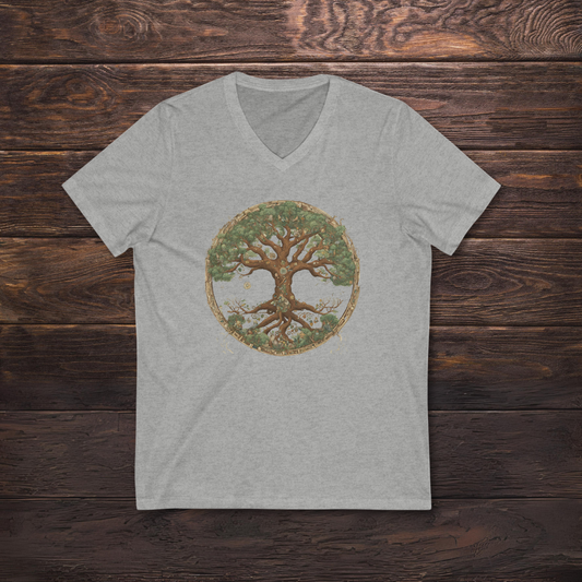 Tree of Life Short Sleeve V-Neck Tee