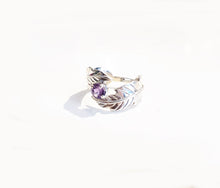Amethyst Feather Wrap Ring
