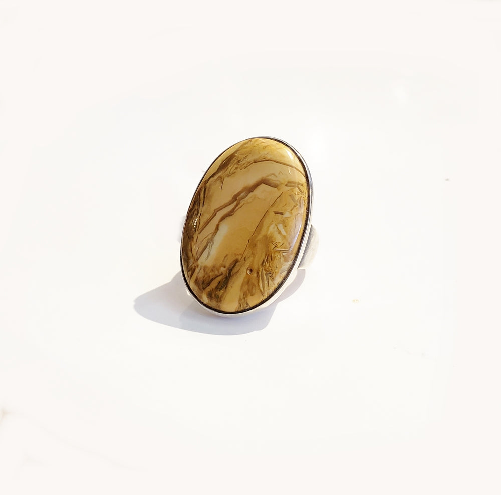 Petrified Wood Ring - Sz 8