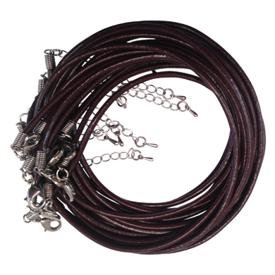 Black Leather Necklace Cord