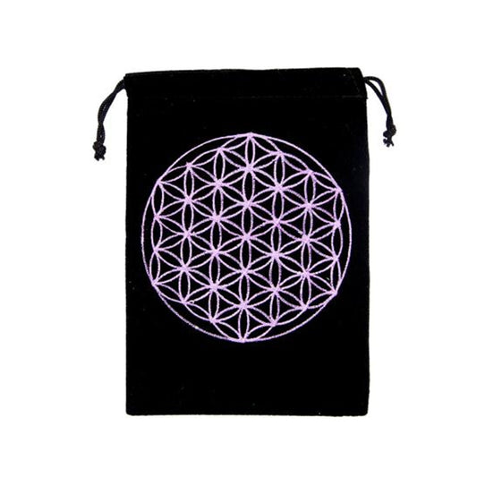 Flower of Life Velvet Bag