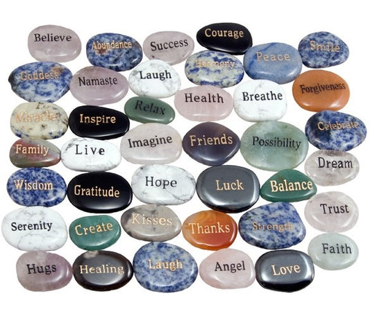 Engraved Word Stones