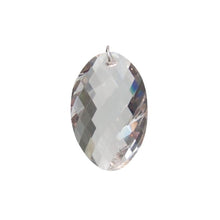 Clear Crystal Multi-Faceted Twisted Oval Prism