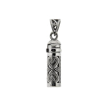 Sterling Silver Chambered Memorial Pendant