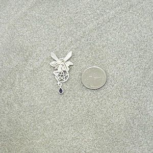 Amethyst Fairy Pentacle Pendant