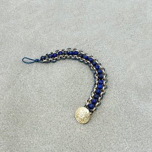 Lapis Lazuli Chain-Link Bracelet