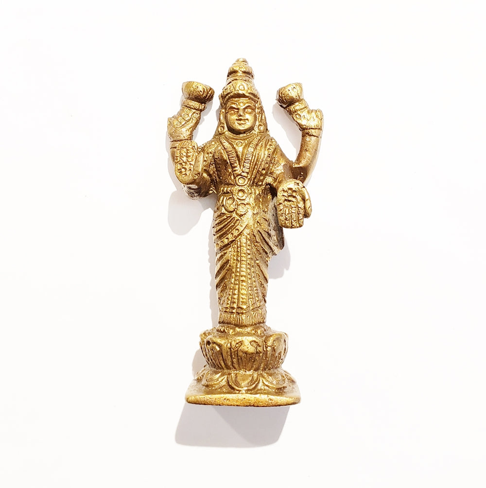 Goddess Lakshmi Brass Figurine