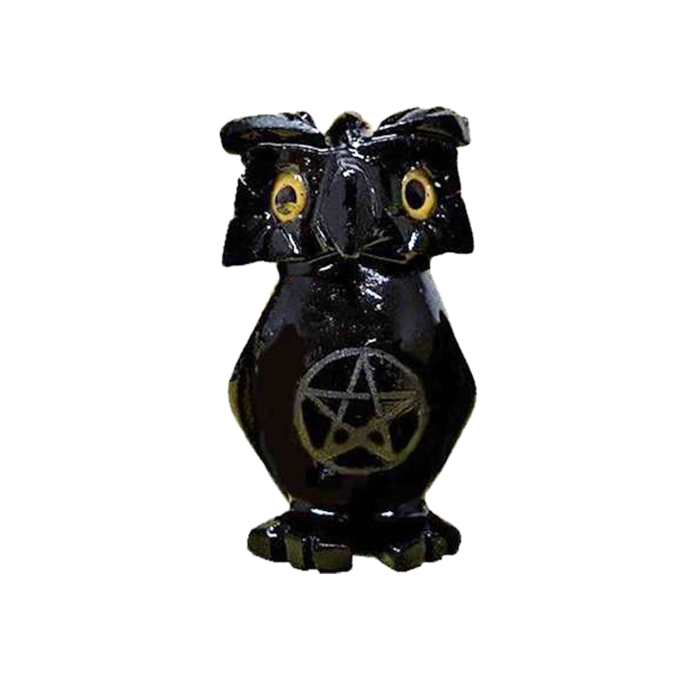 Black Onyx Owl w/ Pentacle