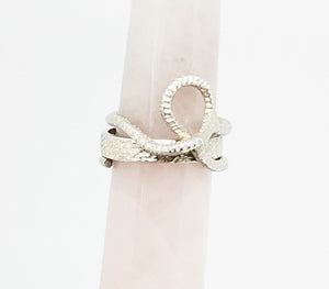 Silver Woven Knot Ring