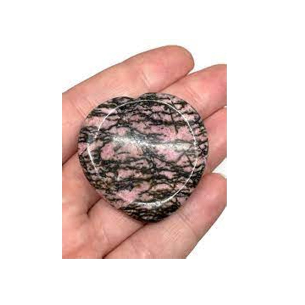 Rhodonite Heart Thumbstone