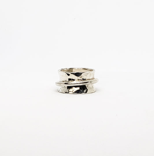 Sterling Silver Spinner Ring - Size 10