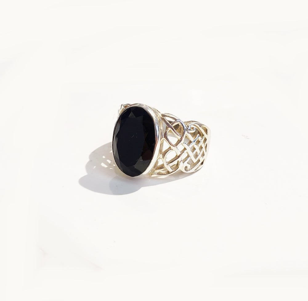 Black Onyx Ring  - Size 11