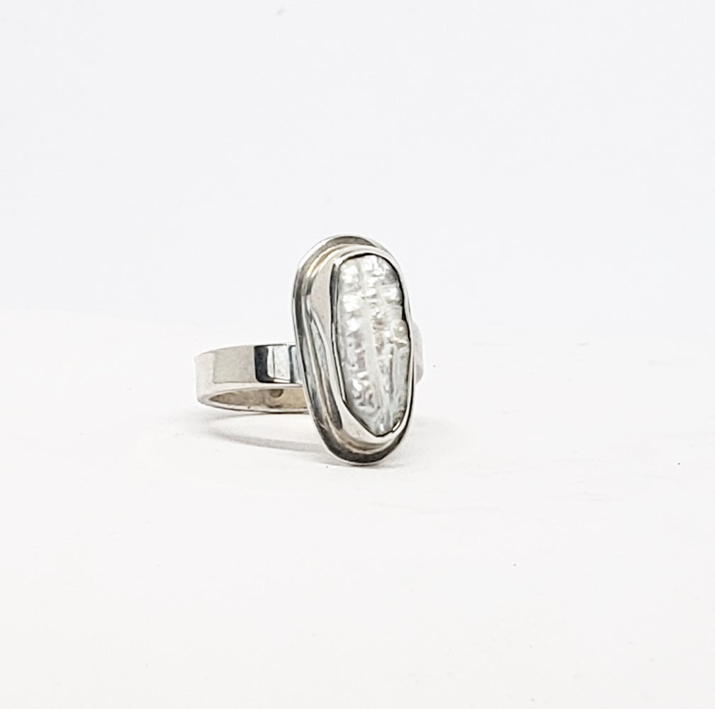 Biwa Pearl Ring - Sz 8.5