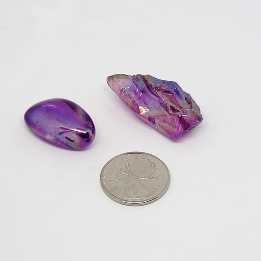 Purple Aura Quartz Tumbled