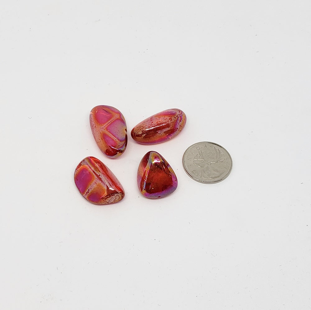 Ruby Aura Quartz Tumbled