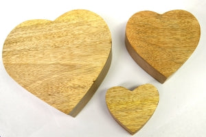 Heart Shaped Wooden Box