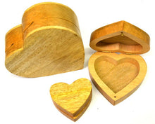 Heart Shaped Wooden Box