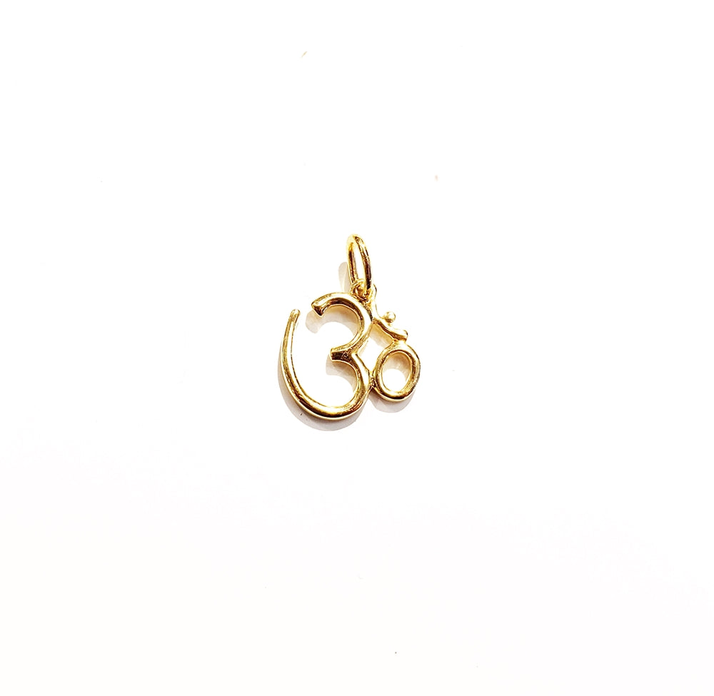 Vermeil Gold Om Symbol Pendant